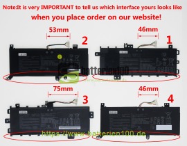  Akkus für asus vivobook 15 x512da-bts2020rl (7.3v or 7.6V 4110mAh) image 1