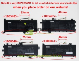  Akkus für asus vivobook 15 x512da-bts2020rl (7.3v or 7.6V 4110mAh) image 1
